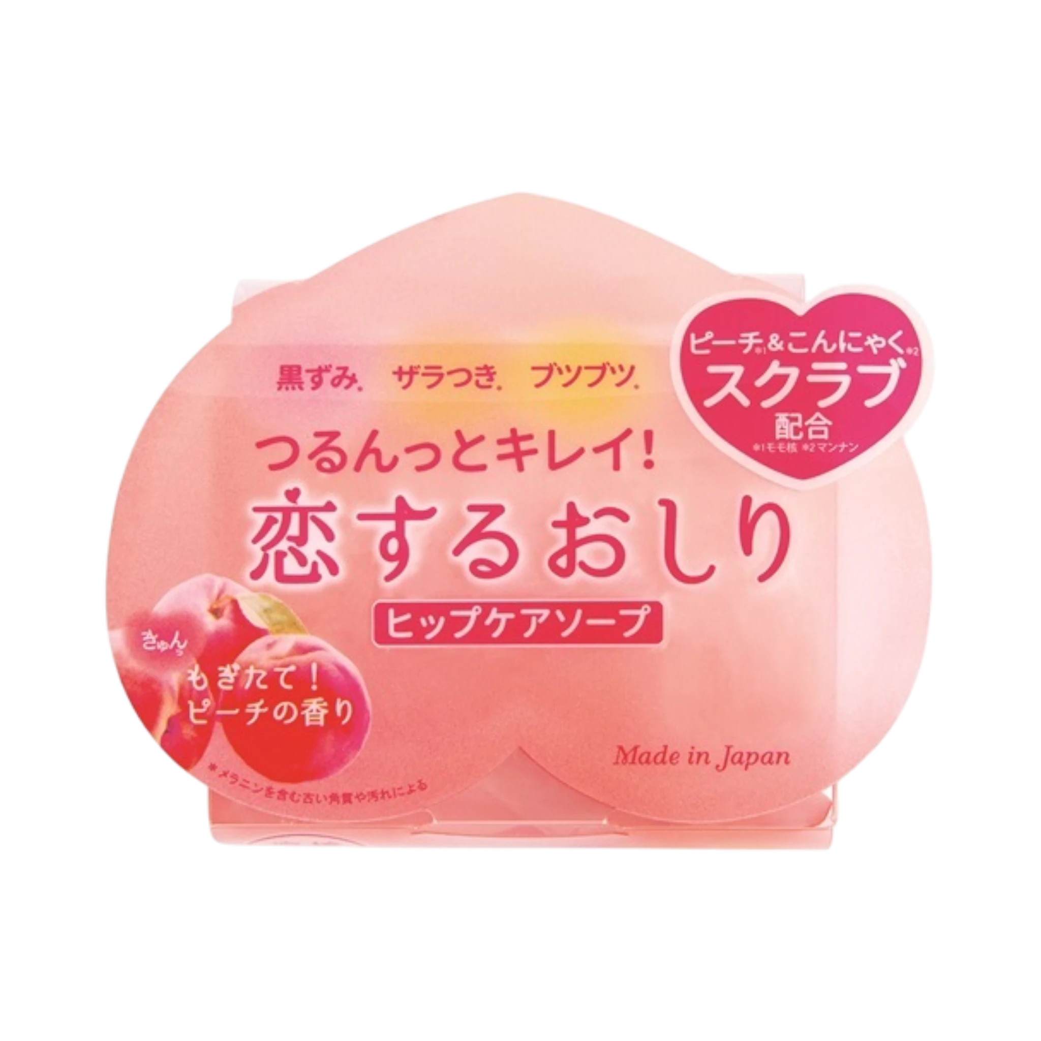 Pelican Koisuru Oshiri Hip Care Soap Peach 80g
