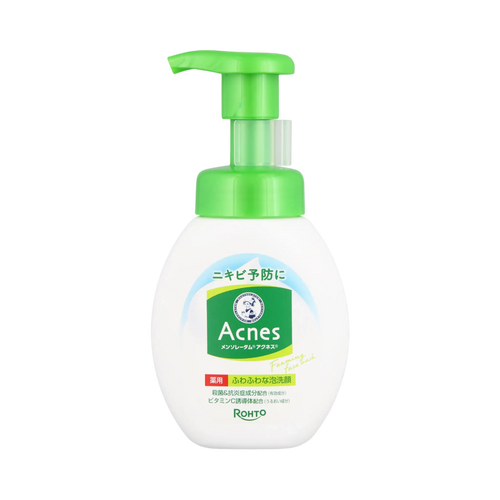 Acnes Medicated Fluffy Foam Face Wash 160ml - antibacterial Japanese cleanser for acne skin