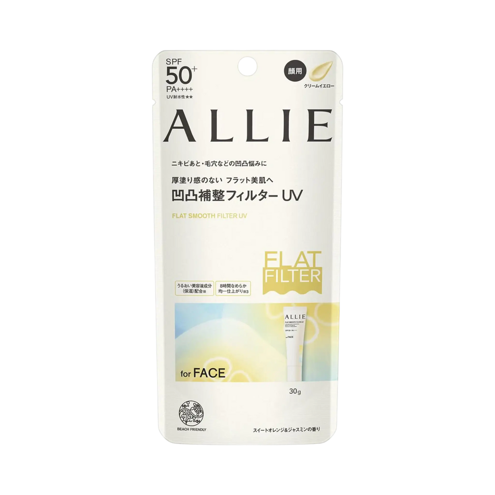 Allie Chrono Beauty Flat Smooth Filter UV 30g - pore-blurring Japanese sunscreen SPF50+