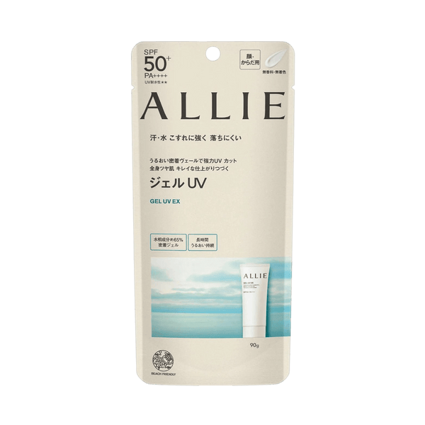 Allie Chrono Beauty Gel UV EX 90g - long-lasting waterproof Japanese sunscreen gel SPF50+