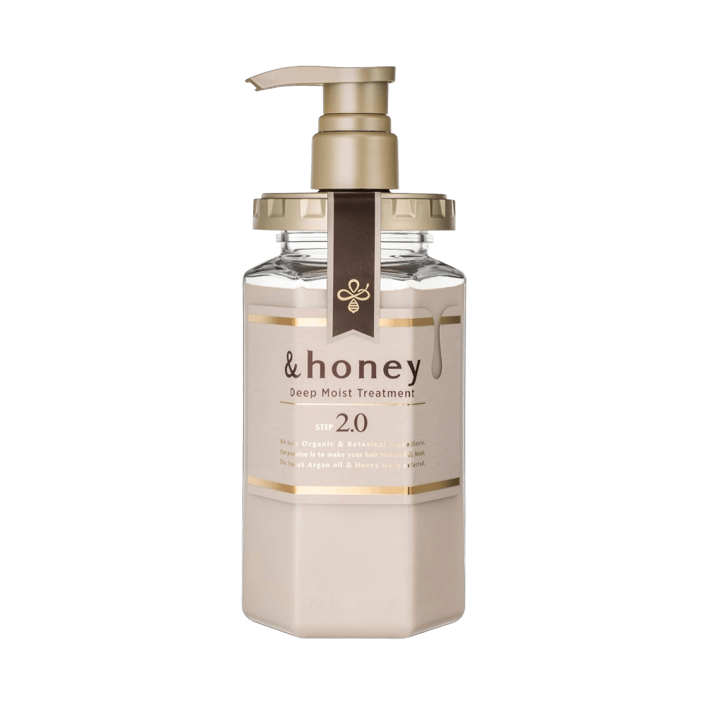 And Honey Deep Moist Japanese Hair Treatment conditioner for moisture retention