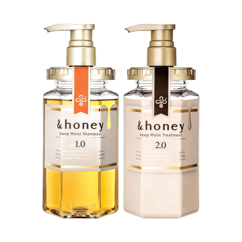 Intense hair hydration from And Honey Deep Moist Japanese Shampoo and Treatment Set