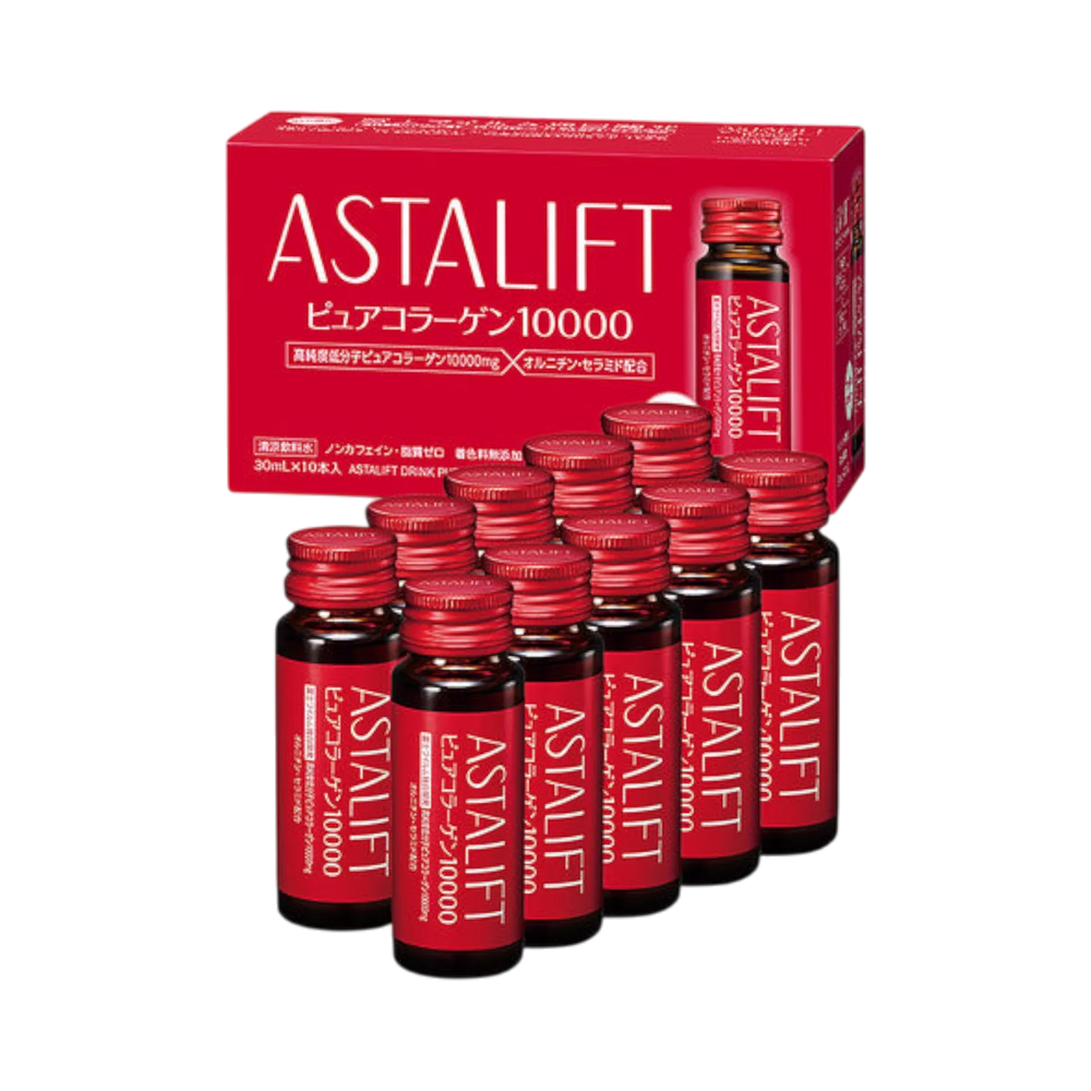 Astalift Drink Pure Collagen 10000mg 10 Bottles - Japanese liquid collagen beauty drink