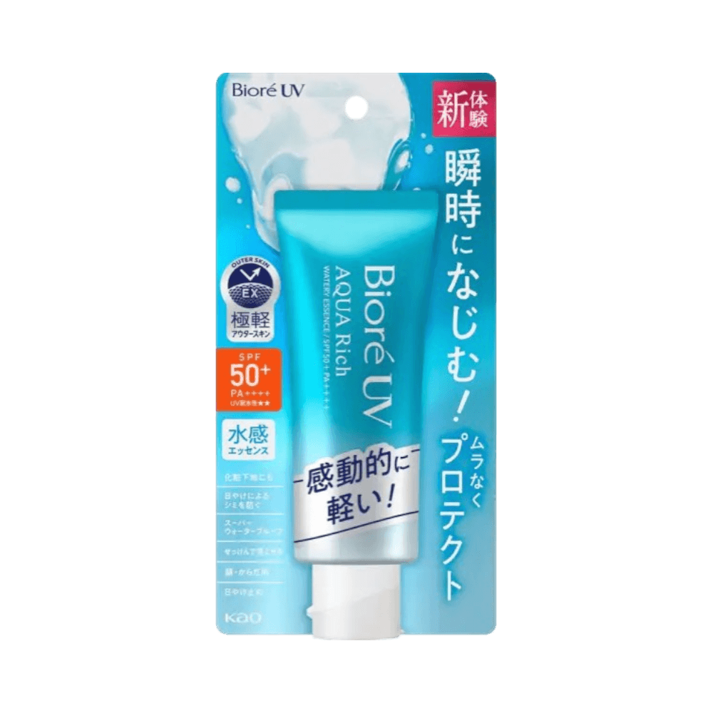 Biore UV Aqua Rich Watery Essence SPF50+ PA++++ 70g - bestselling lightweight Japanese sunscreen