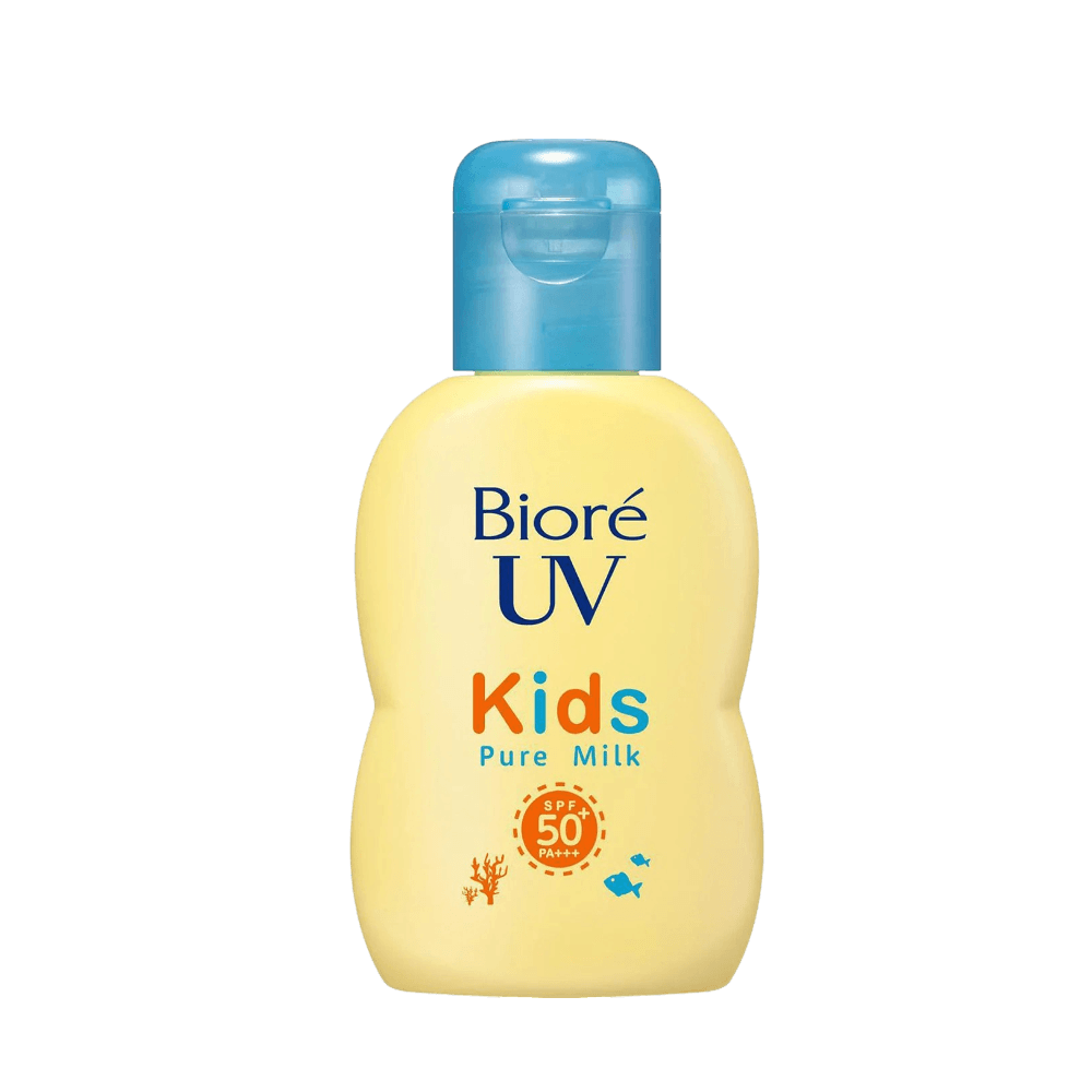 Biore UV Kids Pure Milk SPF50+ PA++++ 70g - gentle Japanese sunscreen for children sensitive skin