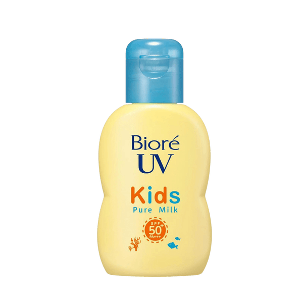 Biore UV Kids Pure Milk SPF50+ PA++++ 70g - gentle Japanese sunscreen for children sensitive skin