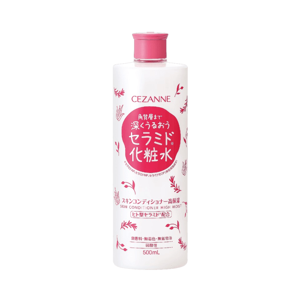 Cezanne Skin Conditioner High Moist 500ml deep hydration for soft bright skin