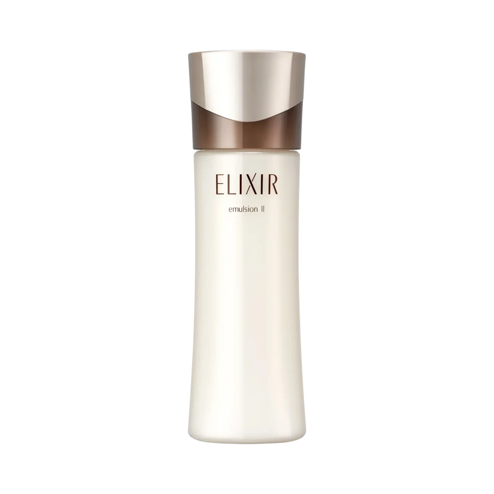 Elixir Advanced Emulsion T II 130ml - medium-weight Japanese milky lotion for firm hydrated skin