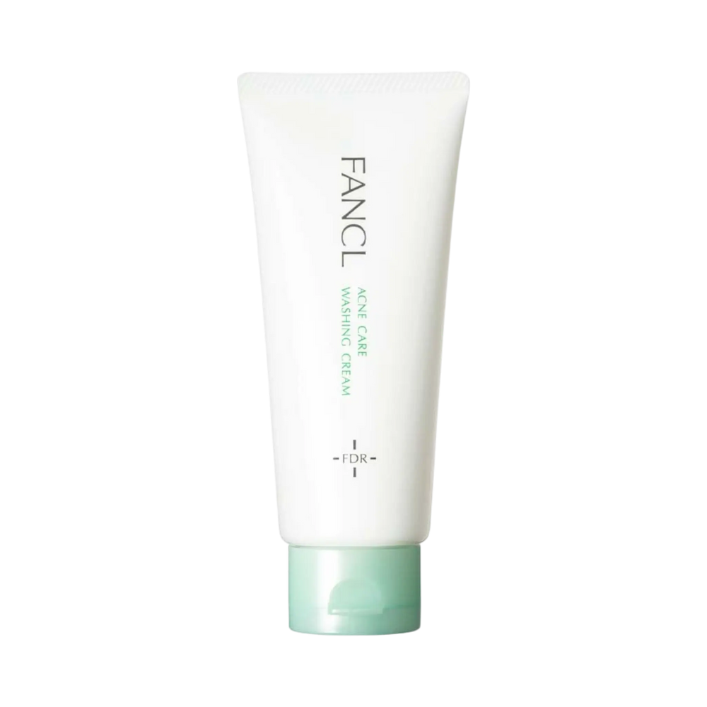 FANCL Acne Care Washing Cream 90g - preservative-free Japanese cleanser for acne-prone skin