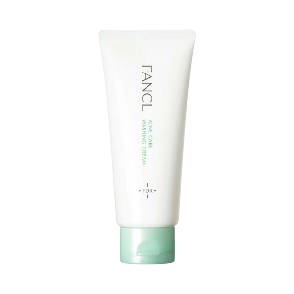 FANCL Acne Care Washing Cream 90g - preservative-free Japanese cleanser for acne-prone skin