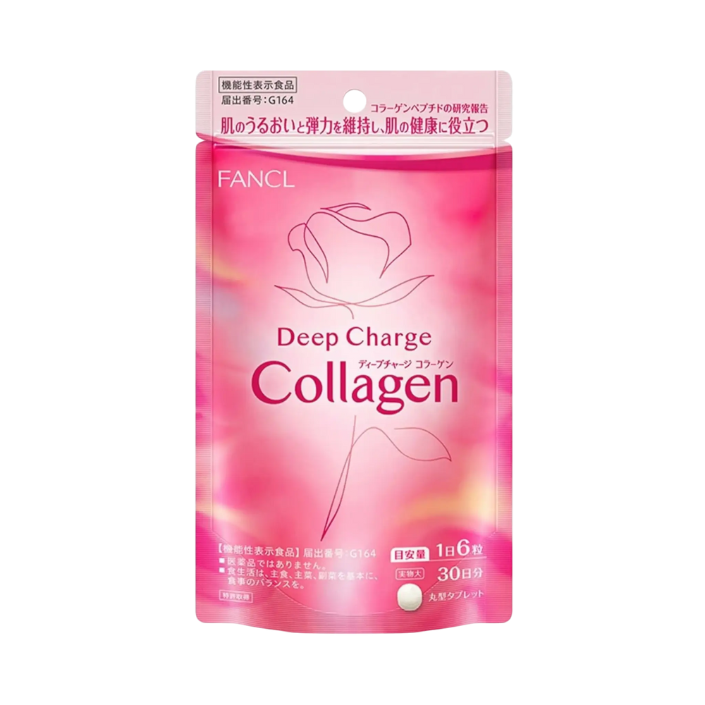 FANCL Deep Charge Collagen Tablets 180 Tablets - Japanese collagen supplement for firm youthful skin