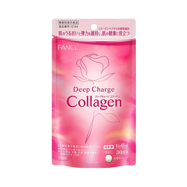 FANCL Deep Charge Collagen Tablets 180 Tablets - Japanese collagen supplement for firm youthful skin