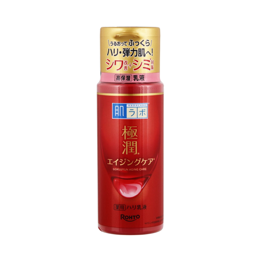 Hada Labo Gokujyun Anti-Aging Milky Lotion 140ml - hyaluronic acid emulsion for firm hydrated skin