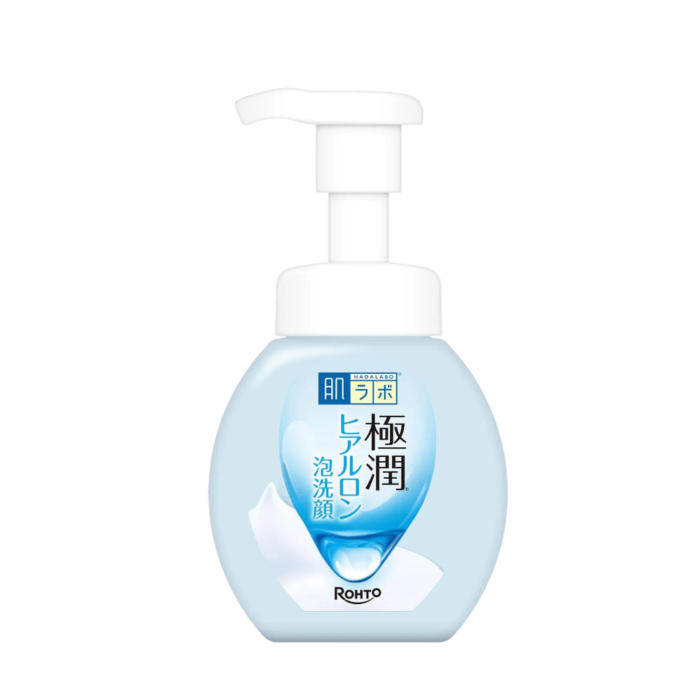 Hada Labo Gokujyun Foaming Wash 160ml - hyaluronic acid face wash for dry dehydrated skin Japan