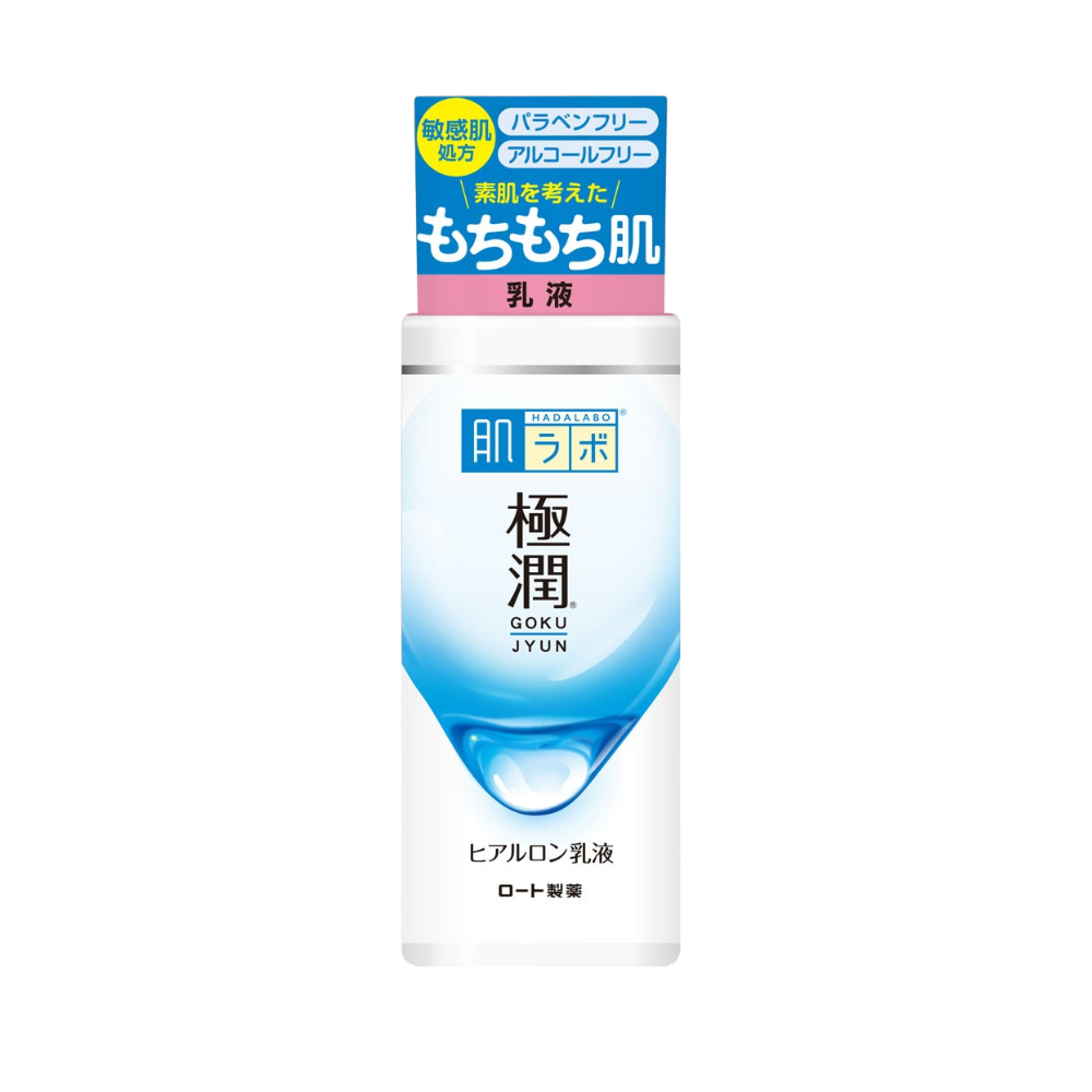 Hada Labo Gokujyun Hyaluronic Milky Lotion 140ml - lightweight Japanese emulsion for daily hydration