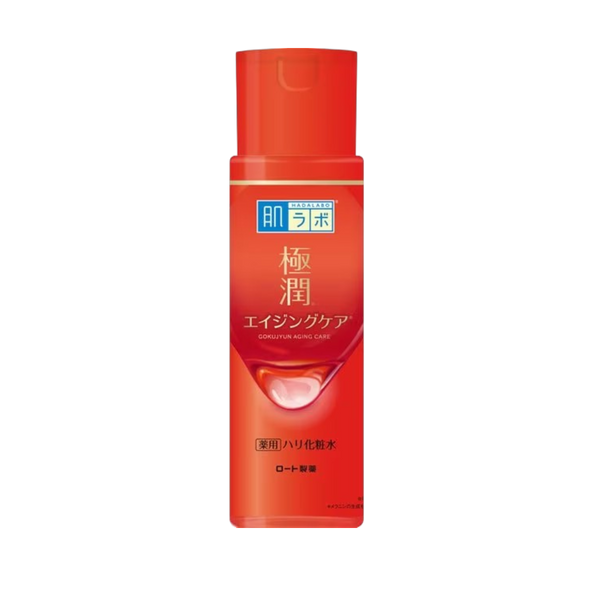 Hada Labo Gokujyun Medicated Aging Care Lotion 170ml - anti-aging hyaluronic toner for mature skin