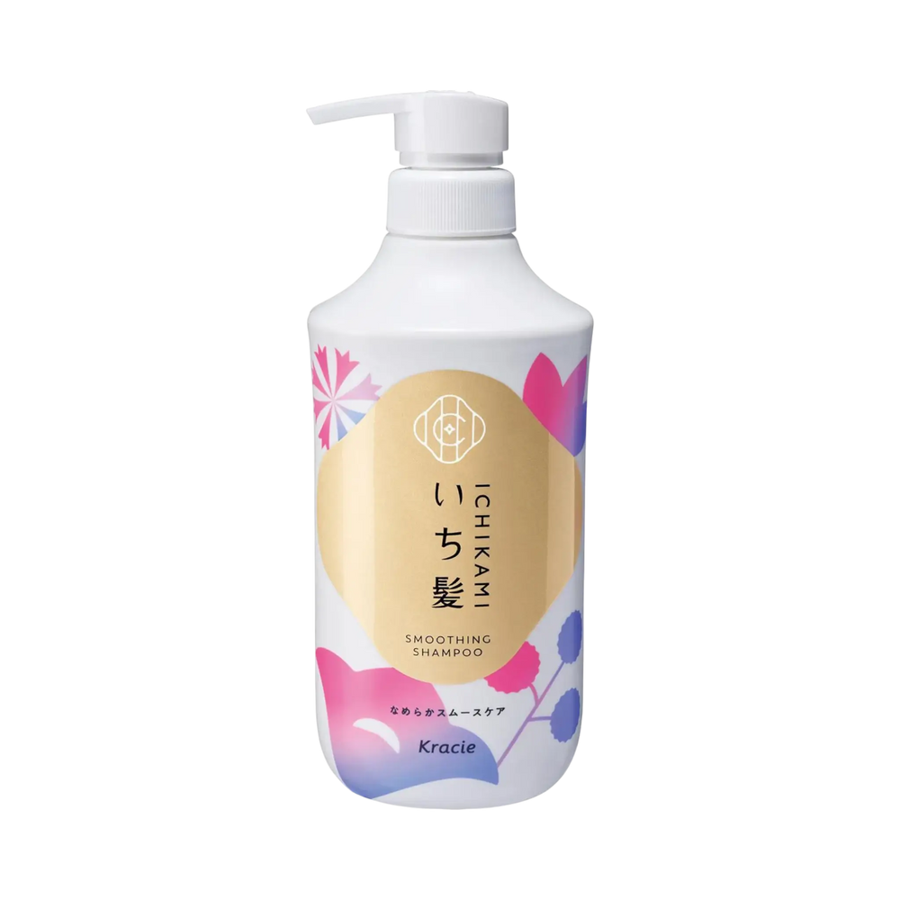 Ichikami Smooth Care Shampoo 480ml - Japanese camellia shampoo for smooth frizz-free hair