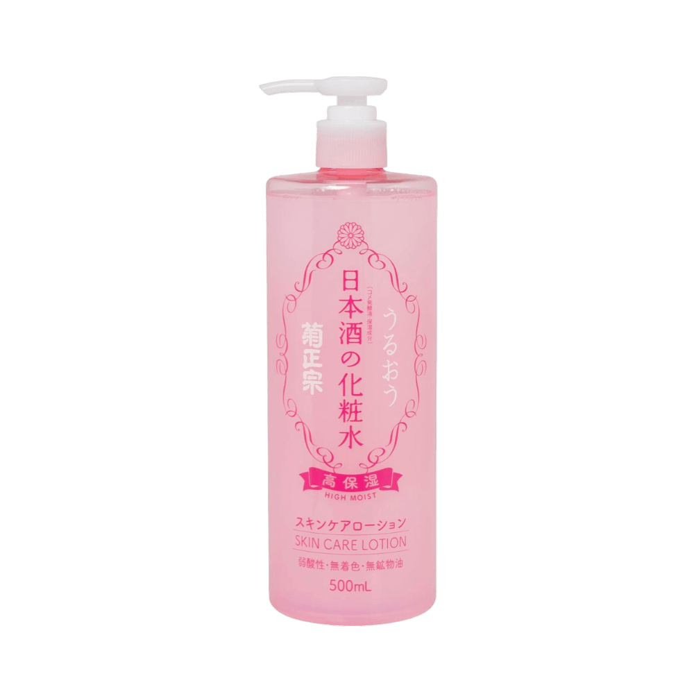 Kikumasamune High Moist Sake Lotion 500ml - sake rice ferment toner for glass skin Japan