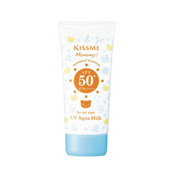 Kiss Me Mommy UV Aqua Milk SPF50+ PA++++ 50g - gentle Japanese sunscreen for babies and children