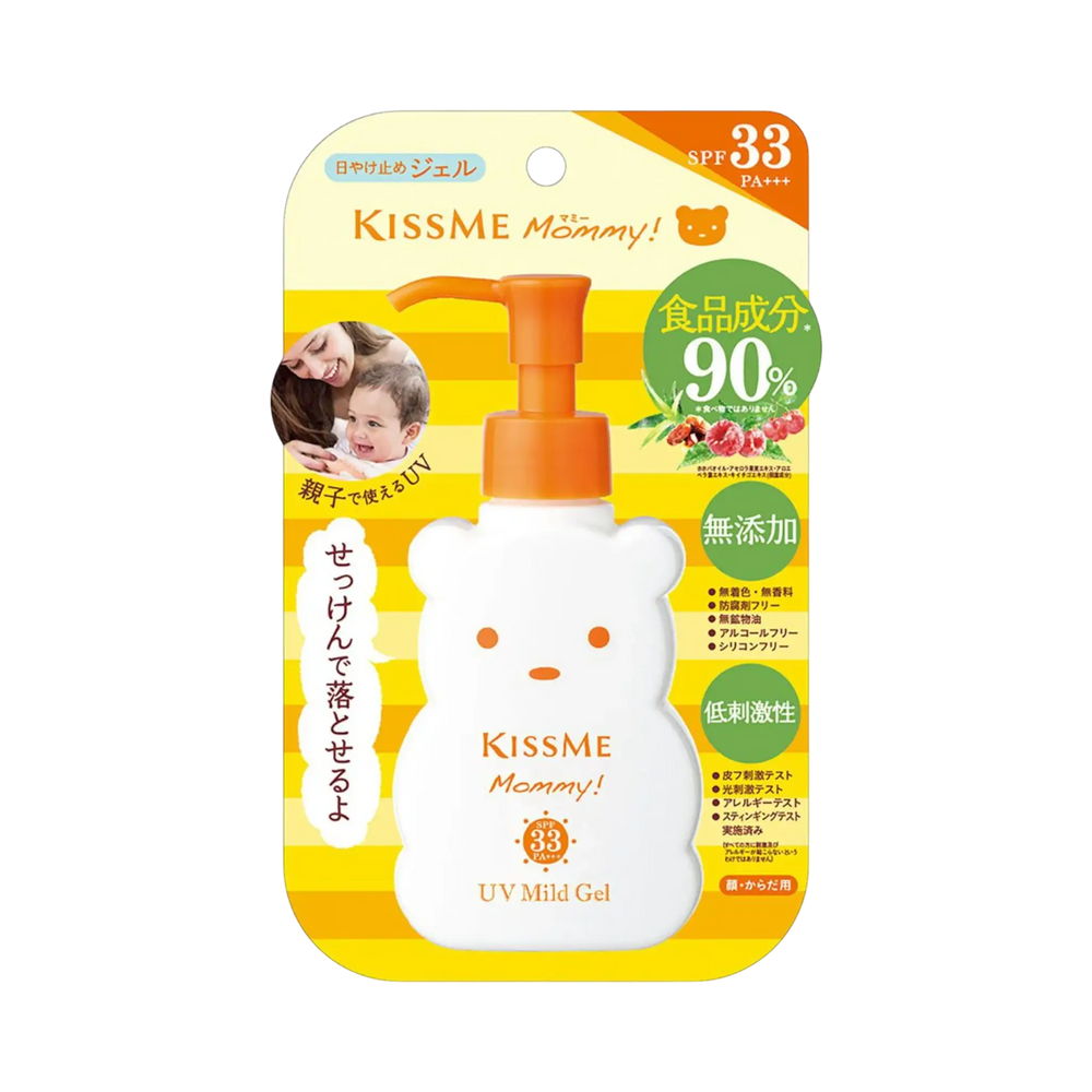 Kiss Me Mommy UV Mild Gel N 100g - gentle Japanese sunscreen gel for baby and child skin