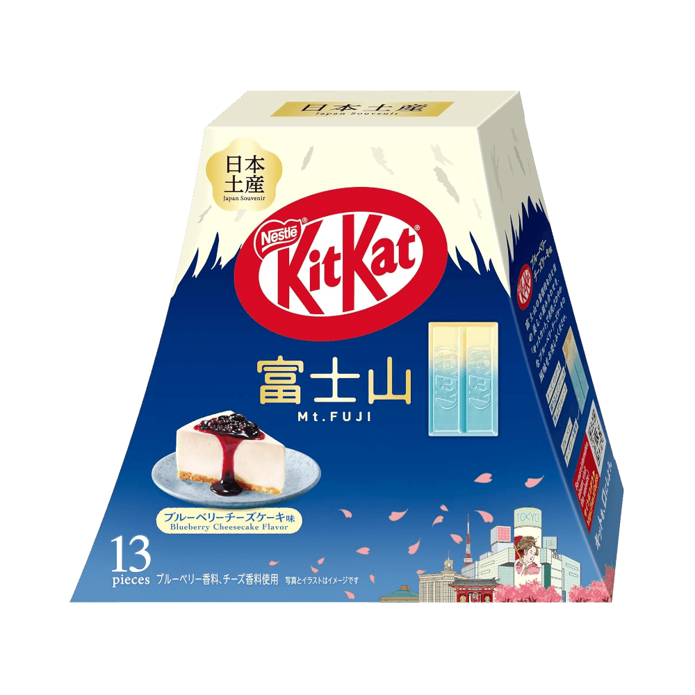 KitKat Blueberry Cheesecake Mt. Fuji 13 pieces regional souvenir for a bright sweet treat