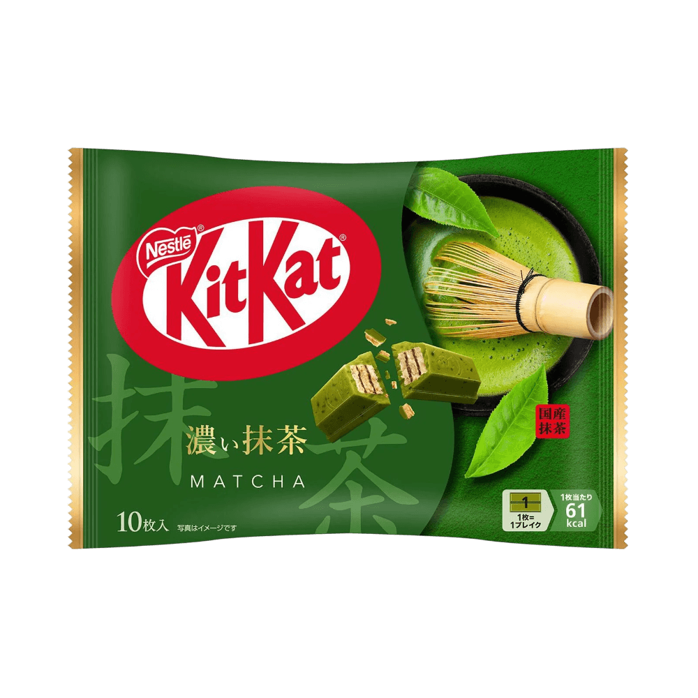 KitKat Dark Matcha 10 pieces rich green tea flavor for a bright authentic taste