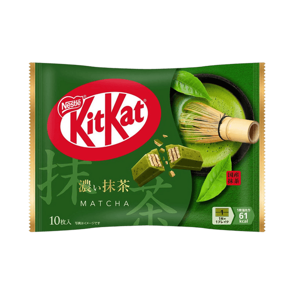 KitKat Dark Matcha 10 pieces rich green tea flavor for a bright authentic taste