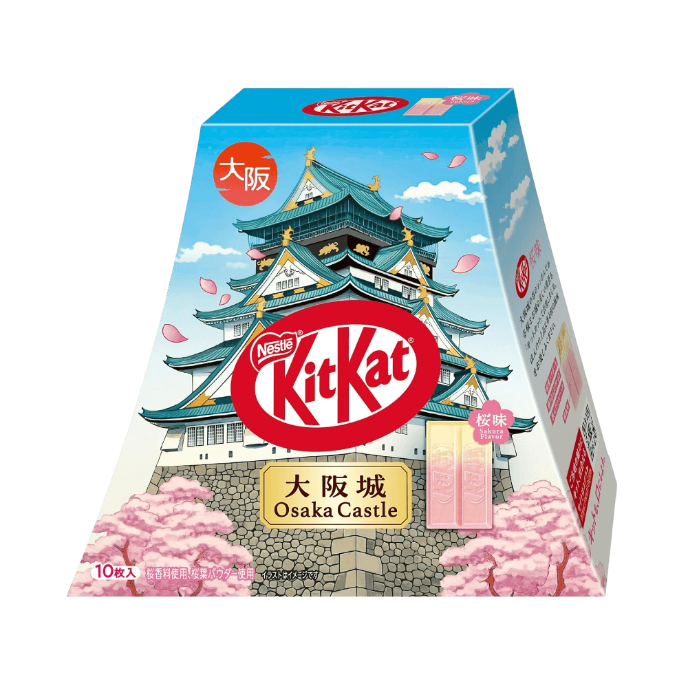 KitKat Osaka Castle Sakura 10 pieces seasonal cherry blossom flavor for a bright floral treat