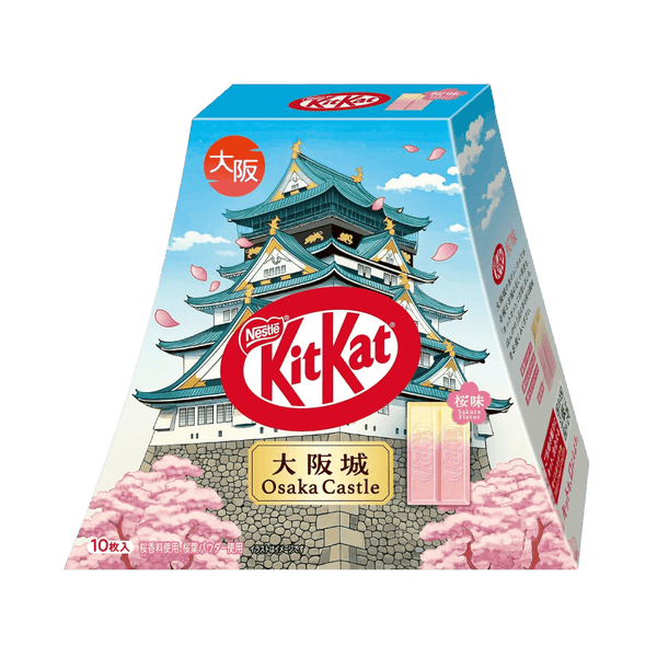 KitKat Osaka Castle Sakura 10 pieces seasonal cherry blossom flavor for a bright floral treat