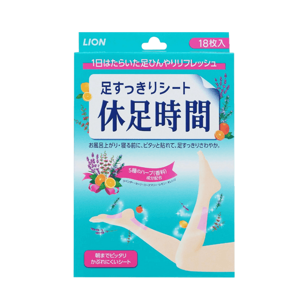 kyusoku-jikan-cooling-foot-pads-18-sheets