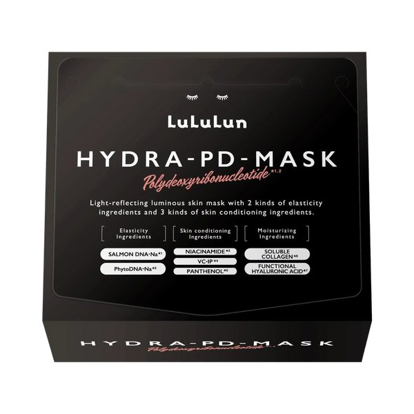 Lululun Hydra PD Face Mask 28 Sheets - PDRN-infused hydrating Japanese sheet mask