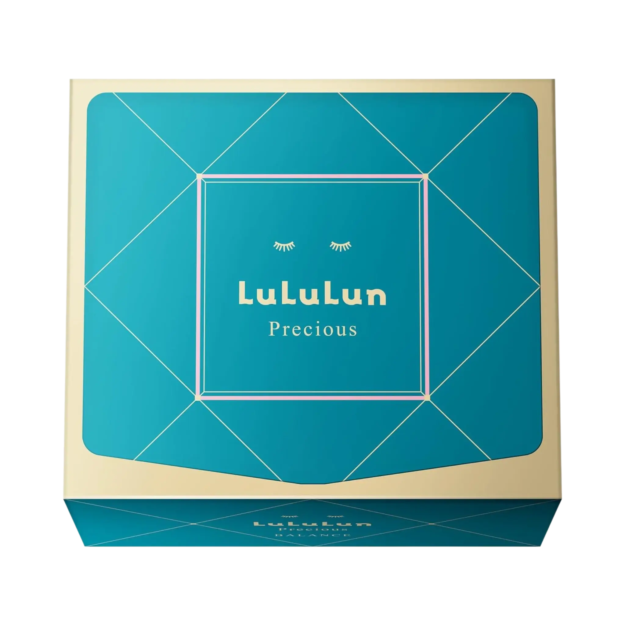 Lululun Precious Green Glow Up Face Mask 32 Sheets - glow-boosting anti-aging Japanese sheet mask