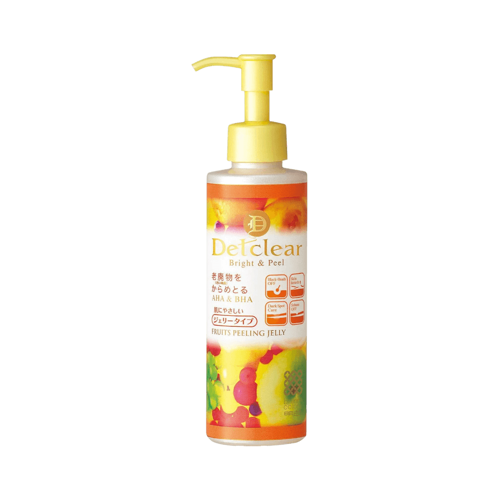 Meishoku Detclear Bright Peel Peeling Jelly 180ml - AHA BHA Japanese exfoliating gel for bright skin