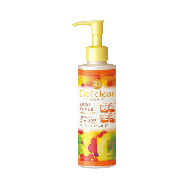 Meishoku Detclear Bright Peel Peeling Jelly 180ml - AHA BHA Japanese exfoliating gel for bright skin