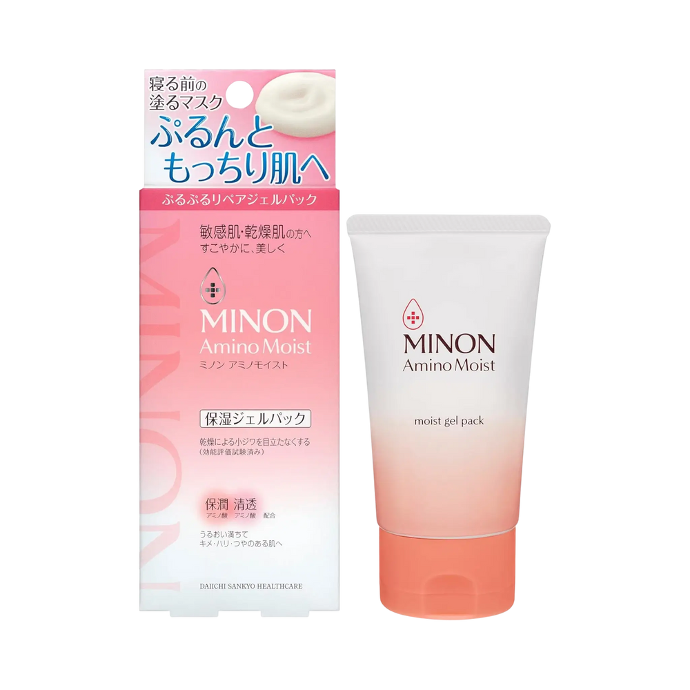 Minon Amino Moist Repair Gel Pack 60g - amino acid wash-off mask for sensitive dry skin Japan