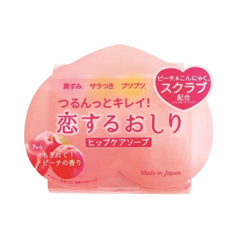 Pelican Koisuru Oshiri Hip Care Soap Peach 80g - Japanese medicated soap for smooth buttocks skin