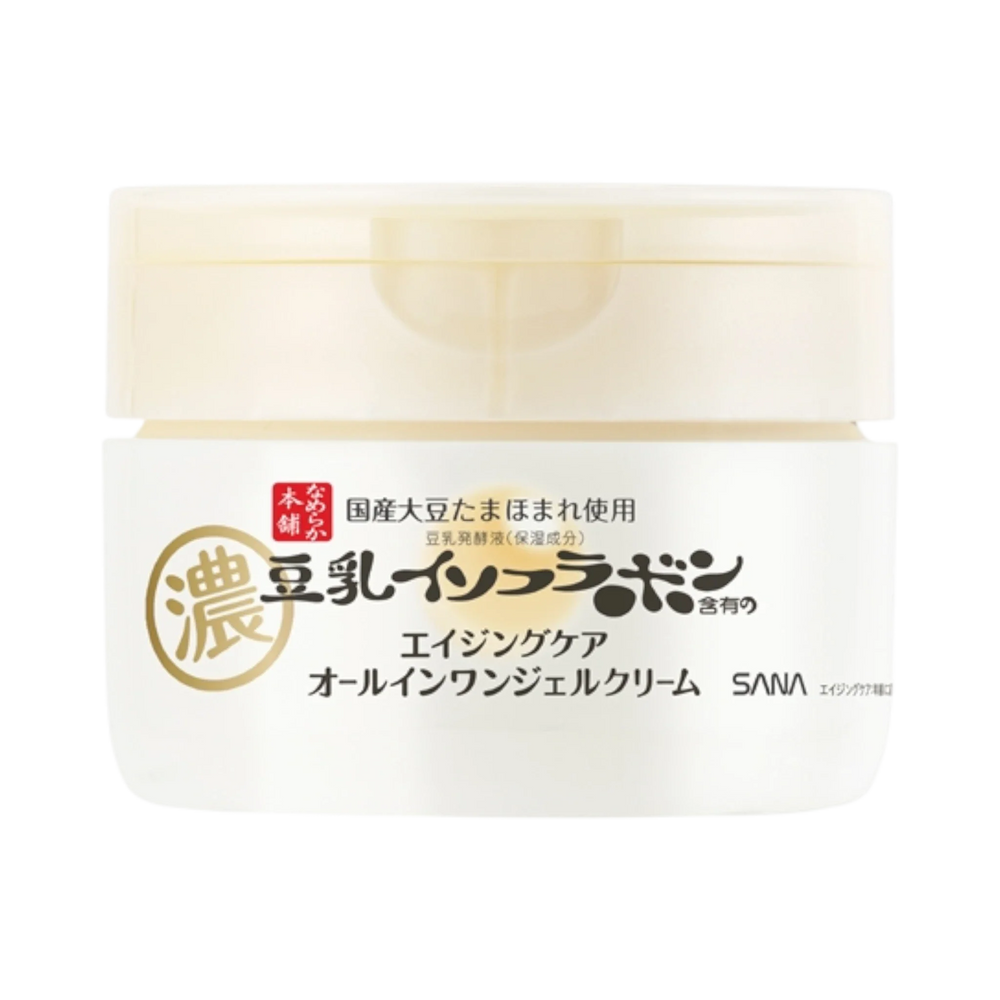 Sana Nameraka Honpo Wrinkle Gel Cream N 100g - all-in-one soy milk gel cream for anti-aging Japan