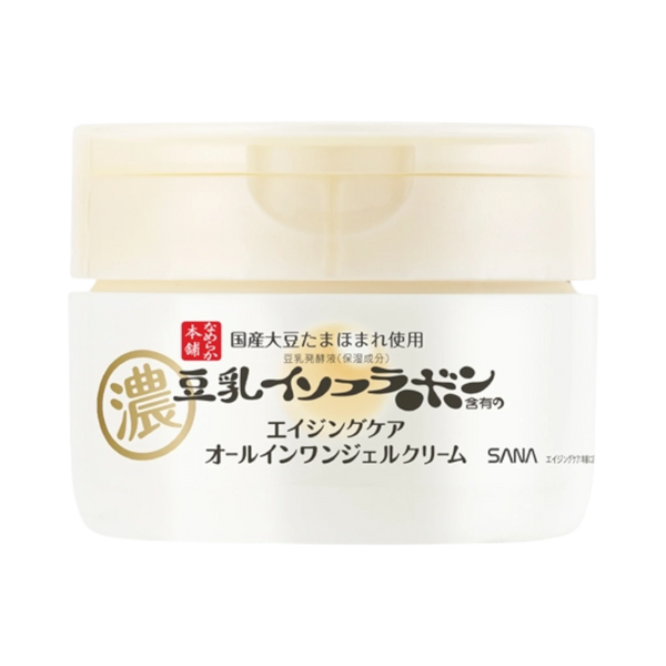 Sana Nameraka Honpo Wrinkle Gel Cream N 100g - all-in-one soy milk gel cream for anti-aging Japan