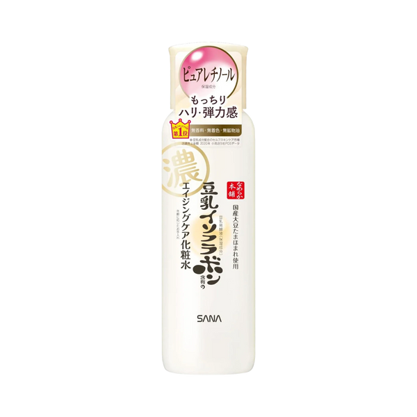 Sana Nameraka Honpo Wrinkle Lotion N 200ml - soy isoflavone anti-wrinkle toner for mature skin Japan
