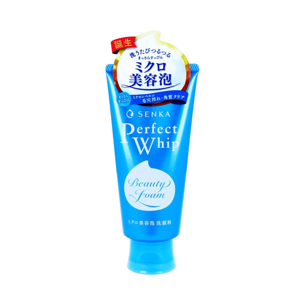 Senka Perfect Whip Cleansing Foam 120g - silk protein Japanese face wash for smooth clean skin
