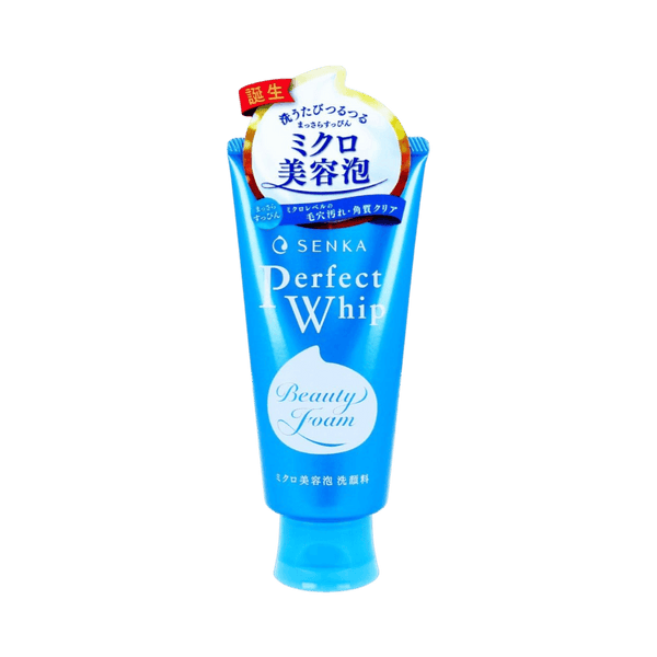 Senka Perfect Whip Cleansing Foam 120g - silk protein Japanese face wash for smooth clean skin
