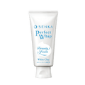 Senka Perfect Whip White Clay facial cleanser deep cleaning pores and promoting bright glowing skin, 120g
