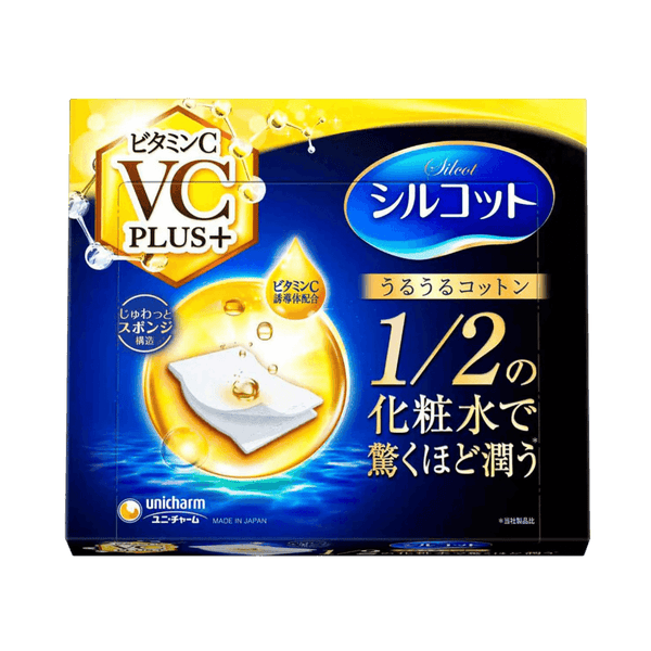 Silcot Uruuru Sponge Cotton Pads 40 Pads - Japanese watery cotton pads for toner application