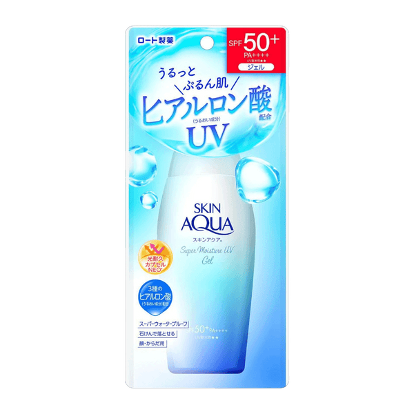 Skin Aqua Super Moisture UV Gel SPF50+ PA++++ 110g - hydrating Japanese sunscreen gel for dry skin