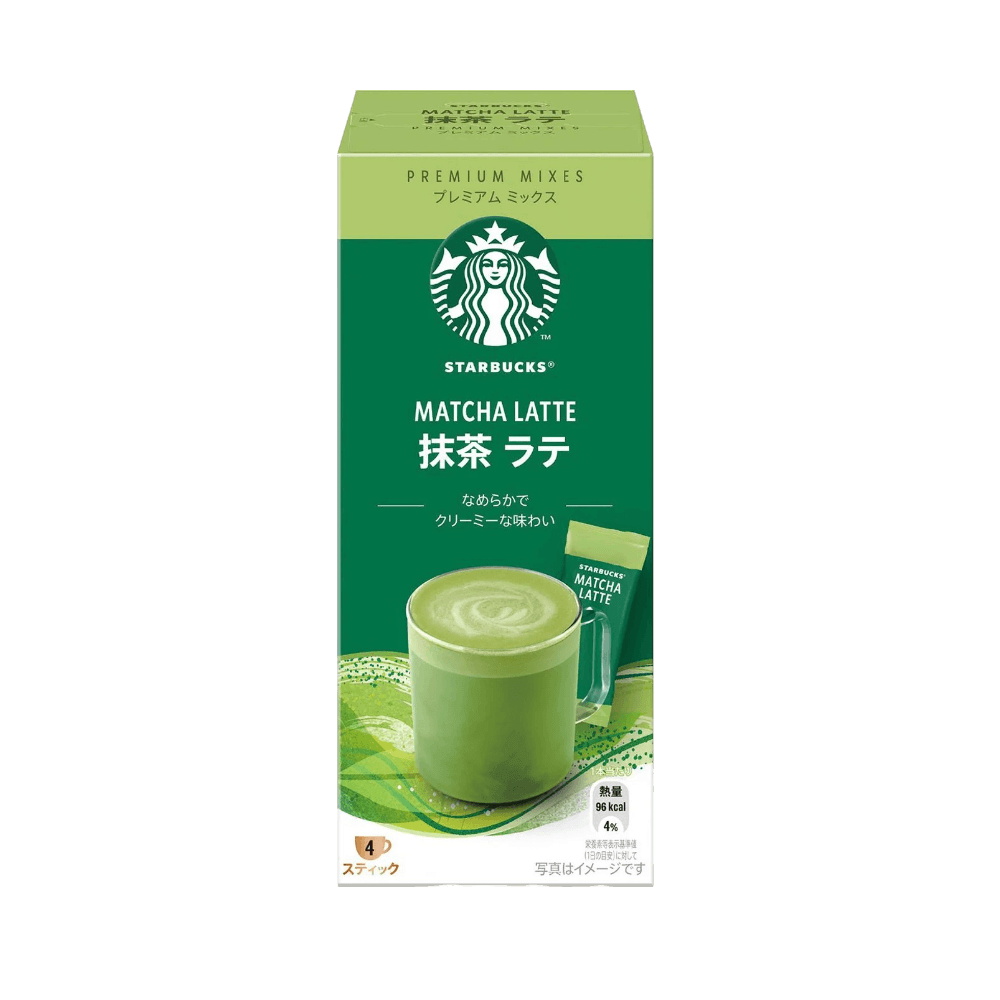 Starbucks Premium Mix Matcha Latte 4 sticks authentic microground coffee and matcha for a rich bright flavor