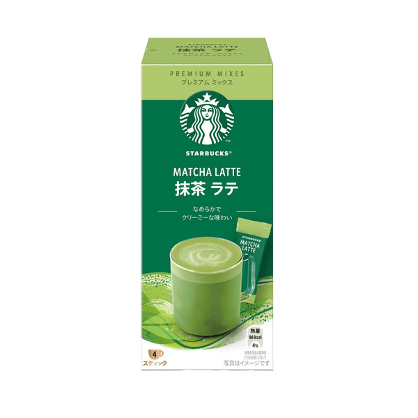 Starbucks Premium Mix Matcha Latte 4 sticks authentic microground coffee and matcha for a rich bright flavor