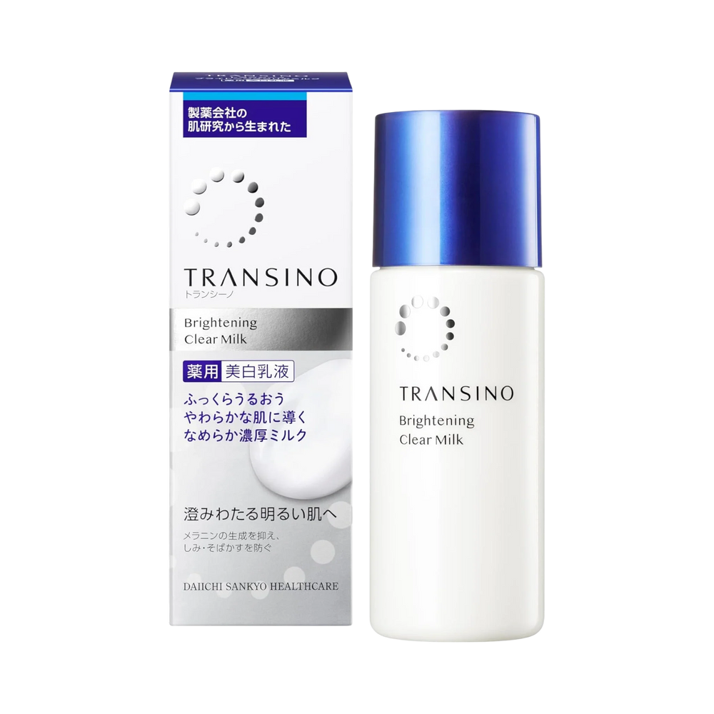 Transino Brightening Clear Milk 100ml - medicated whitening emulsion for dark spots and melasma Japan