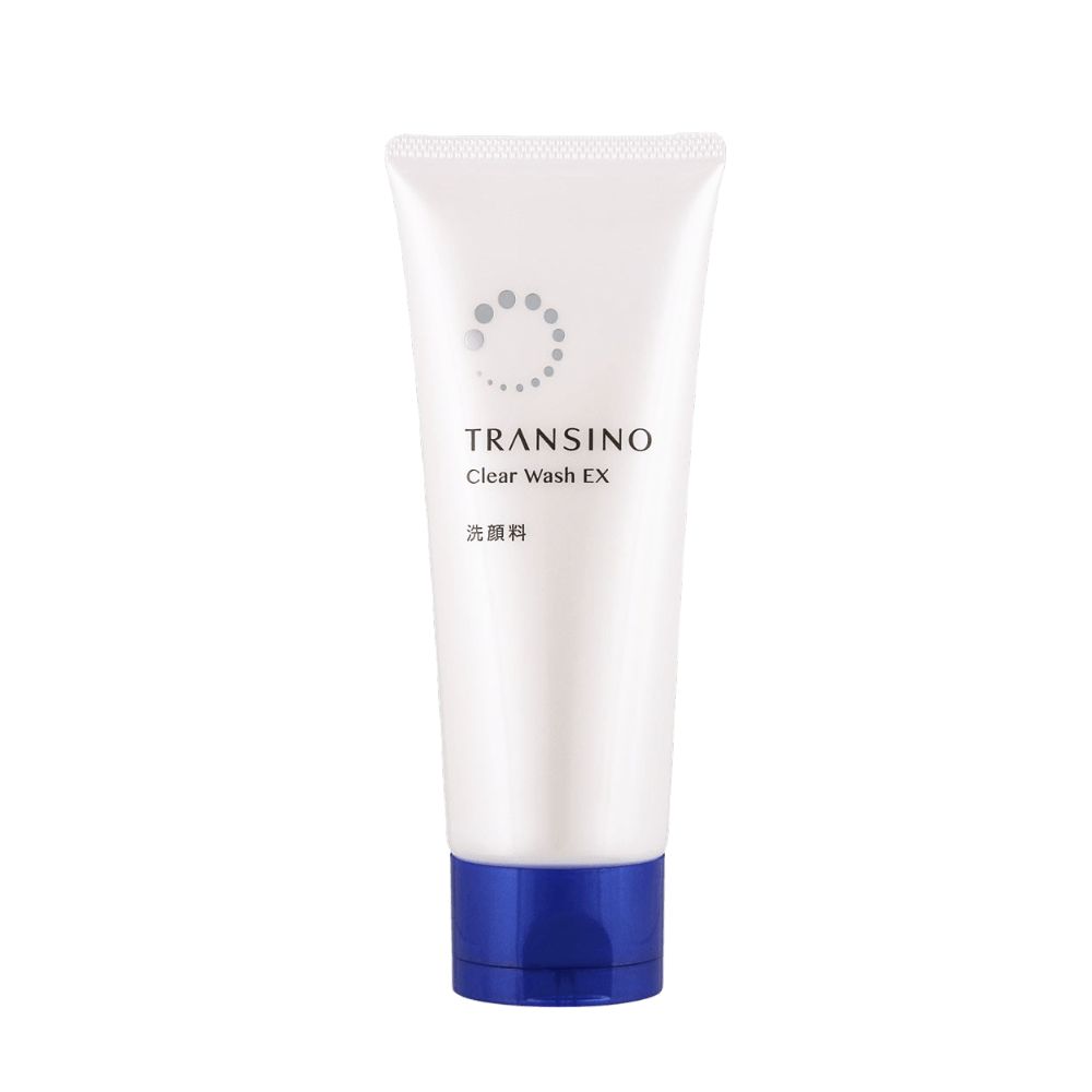Transino Clear Wash EX 100g - medicated brightening face wash for dark spots and dull skin Japan