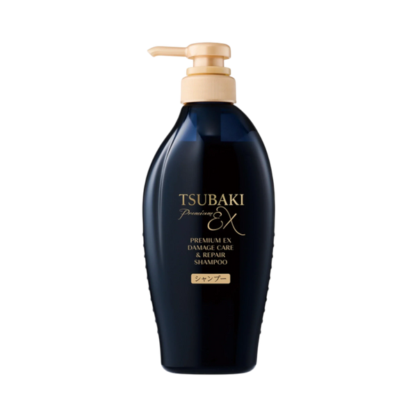 Tsubaki Premium EX Damage Care Repair Shampoo 450ml - camellia oil shampoo for color-damaged hair