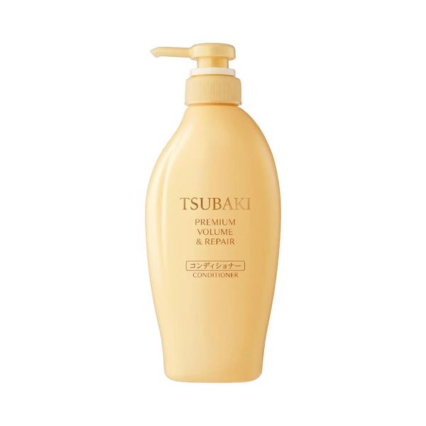Tsubaki Premium Volume Repair Conditioner 490ml - camellia oil conditioner for fine flat damaged hair
